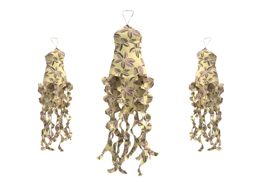 3dioramastudios ruffle dress