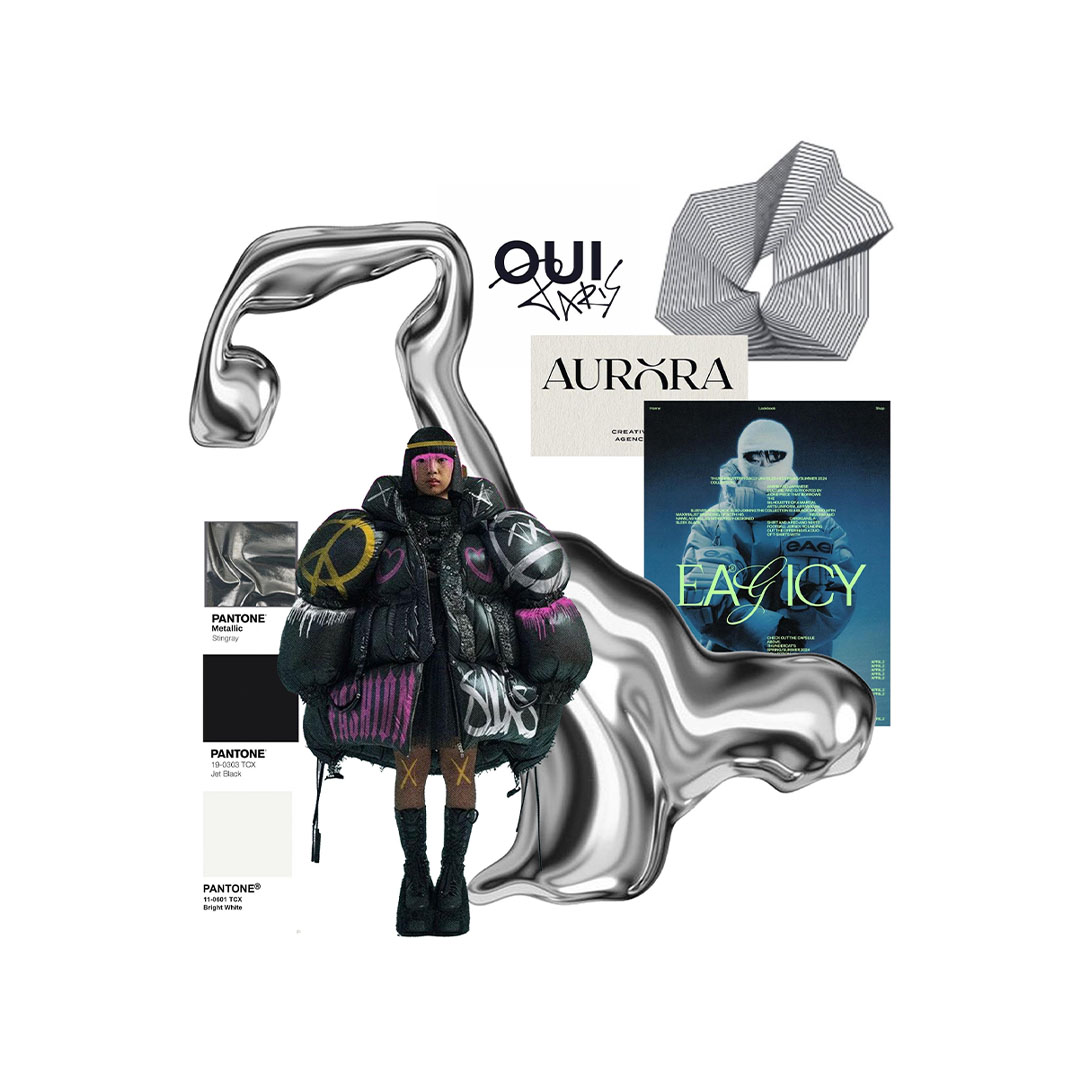 AI-assisted fashion print design process by 3Diorama Studios